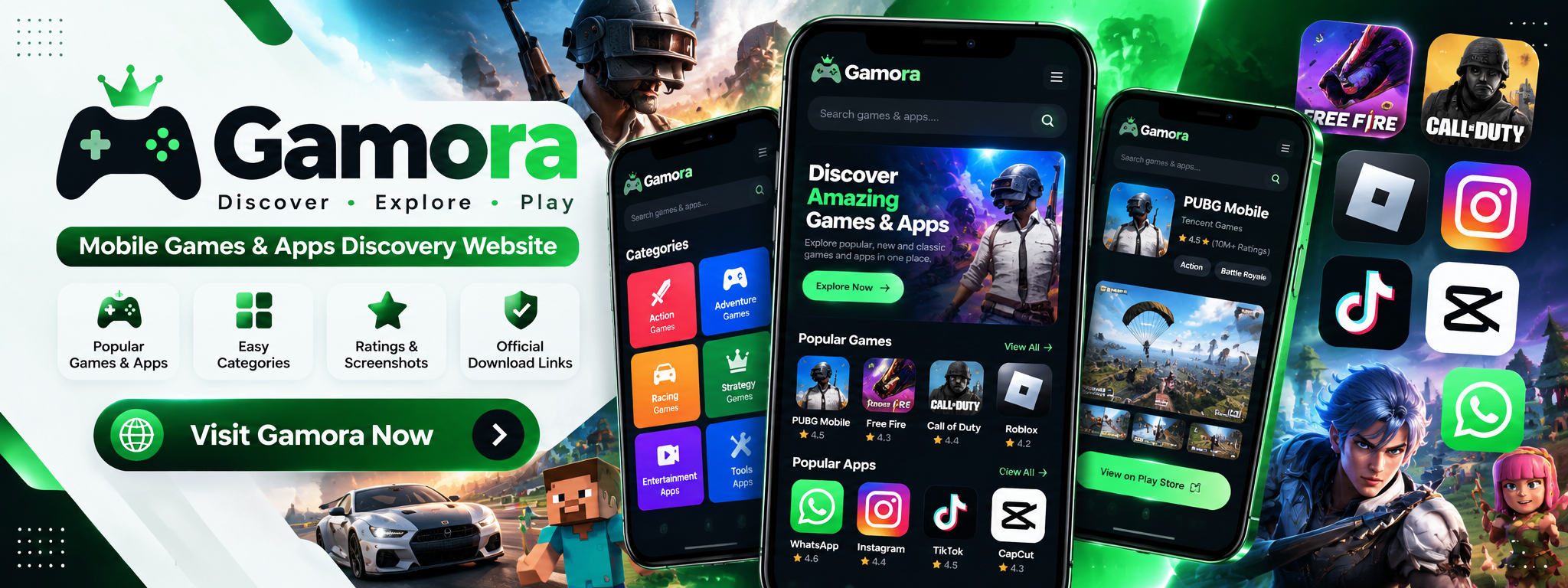 Gamora – Mobile Games & Apps Discovery Website